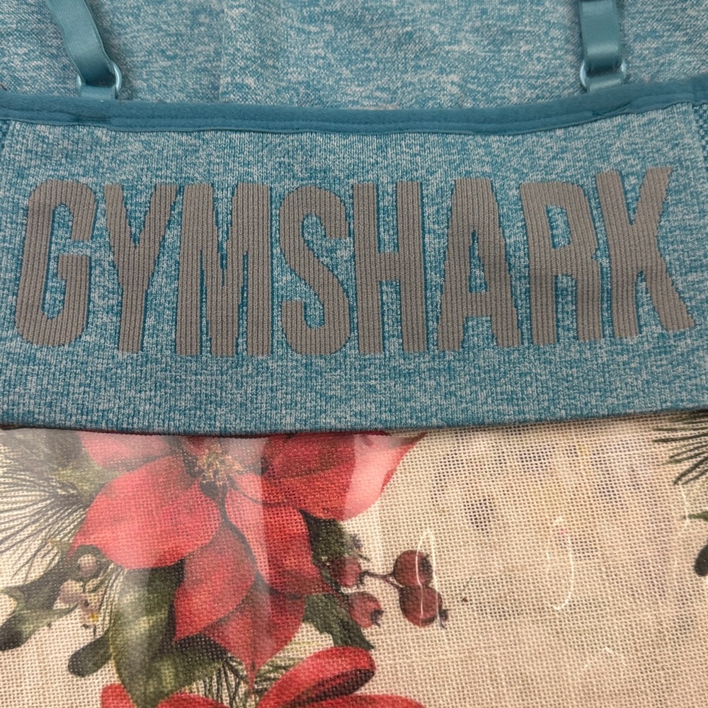 Gymshark Teal Sports Bra - Picture 6 of 8